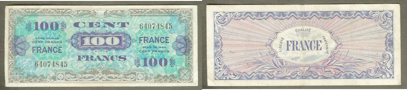 100 francs France 1945 aEF
